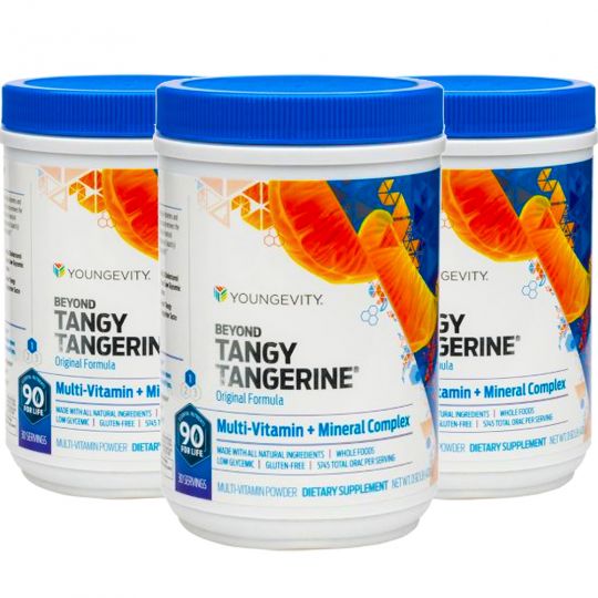 Beyond Tangy Tangerine Original by Youngevity 3-420g Canisters 