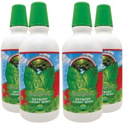 Majestic Earth OxyBody Cherry Berry - 32 fl oz (4 Pack.)