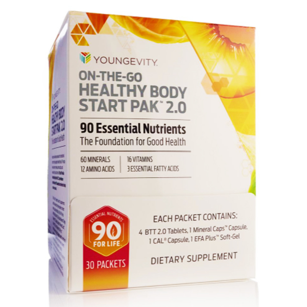 OnTheGo Healthy Body Pak 2.0 Youngevity 30 Pack 90